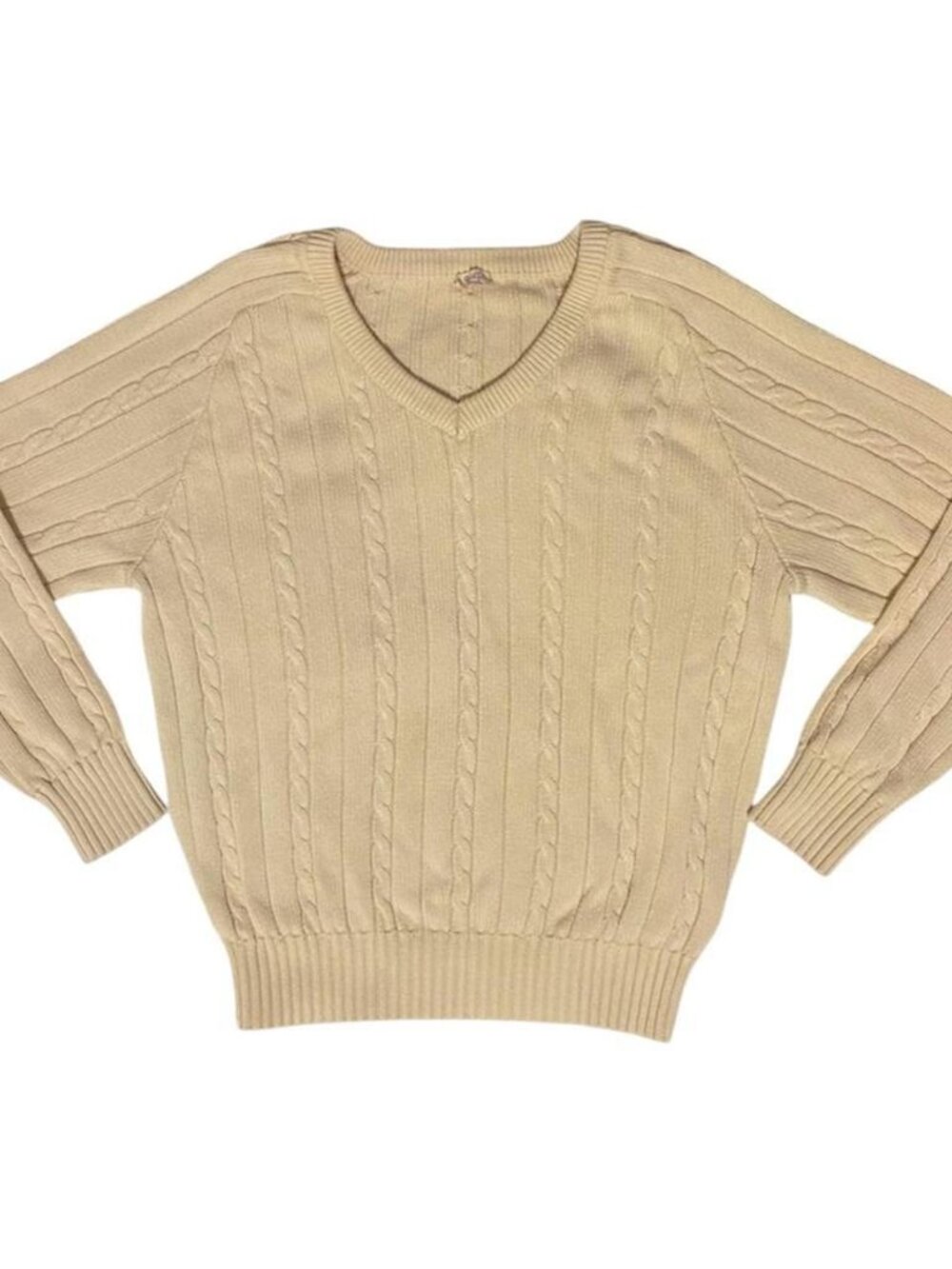 Brandy Melville Cream cable knit sweater